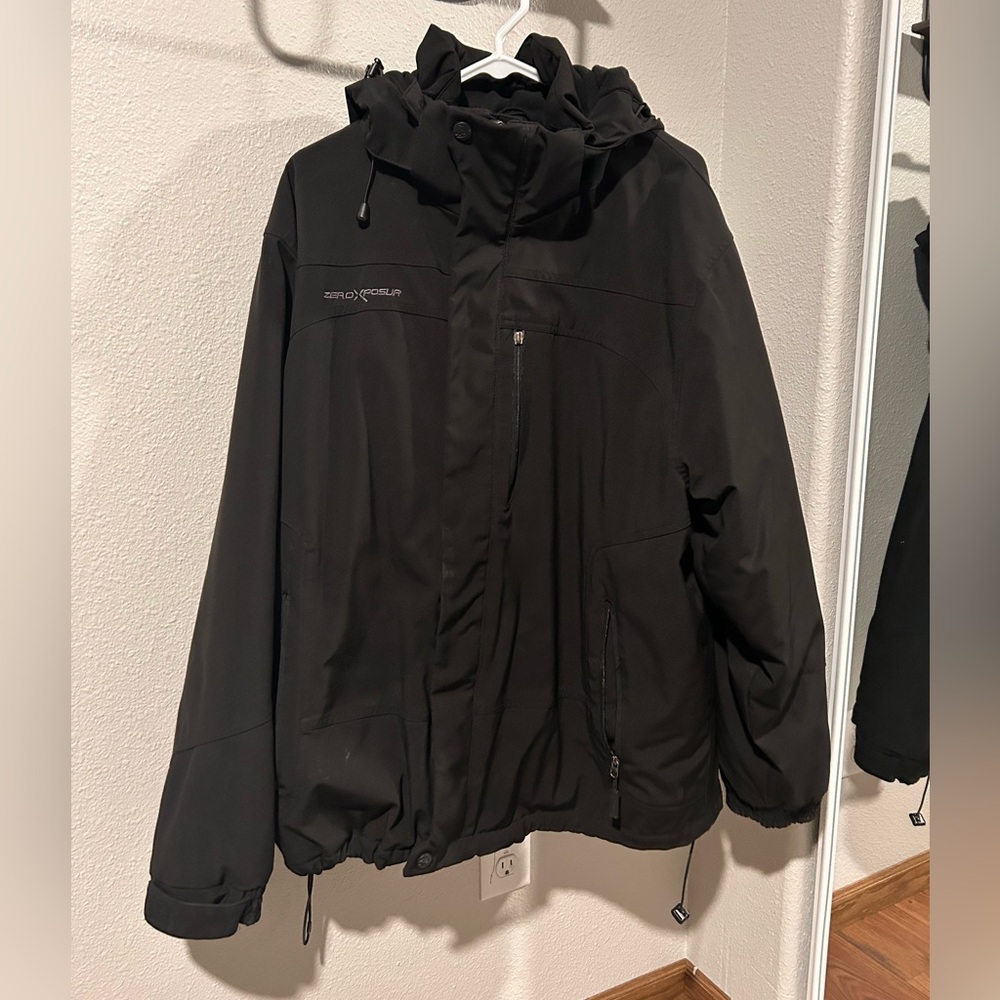 ZeroXposure Winter Jacket.  Size XL. Black. Very warm.